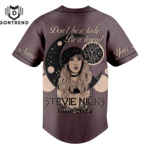 Stevie Nicks Dont Be A Lady Be A Legend Tour 2024 Baseball Jersey