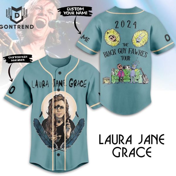 Laura Jane Grace 2024 The Black Guy Fawkers Tour Baseball Jersey