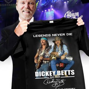 Legend Never Die Dickey Betts 1943-2024 Siganture Thank You For The Memory Unisex T-Shirt