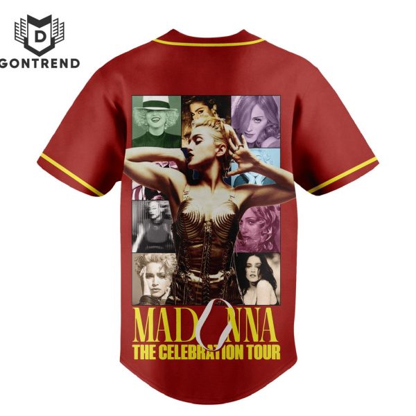 Madonna The Celebration Tour Design Baseball Jersey