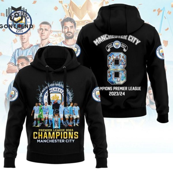 Manchester City Champions Premier League 2023 24 Signature Hoodie