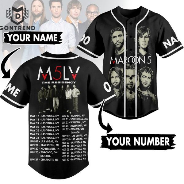 Maroon 5 M5LV The Residency Baseball Jersey