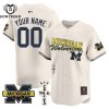 Michigan Wolverines Cactus Jack Drak Blue Baseball Jersey