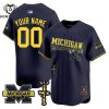 Michigan Wolverines Cactus Jack Gold Baseball Jersey