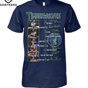 Minnesota Timberwolves Basketball Siganture Design Unisex T-Shirt