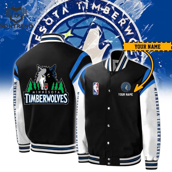 Minnesota Timberwolves-NBA Personalized Baseball Jacket