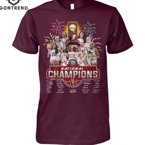 NCAA Natinal Champions Signature South Carolina Gamecocks Unisex T-Shirt