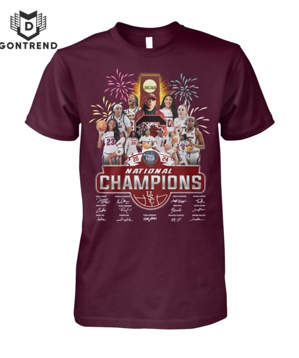 NCAA Natinal Champions Signature South Carolina Gamecocks Unisex T-Shirt