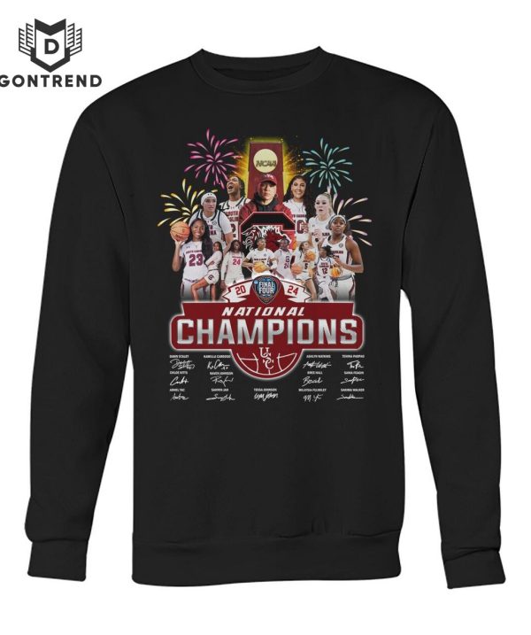 NCAA Natinal Champions Signature South Carolina Gamecocks Unisex T-Shirt