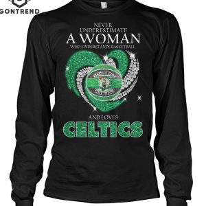 Never Underestimate A Woman Who Understands Basketball And Loves Boston Celtics Design Unisex T-Shirt