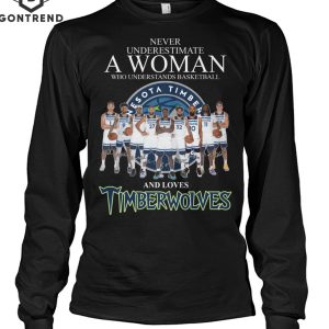 Never Underestimate A Woman Who Understands Basketball And Loves Minnesota Timberwolves Unisex T-Shirt