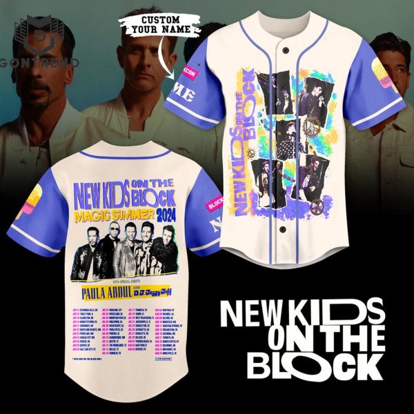 New Kid On The Block Magic Summer 2024 Baseball Jersey