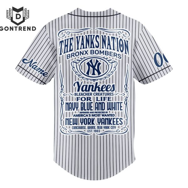 New York Yankees The Yanks Nation Bronx Bombers Baseball Jersey