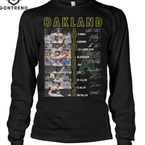 Oakland Athletics Basketball Team Signature Unisex T-Shirt