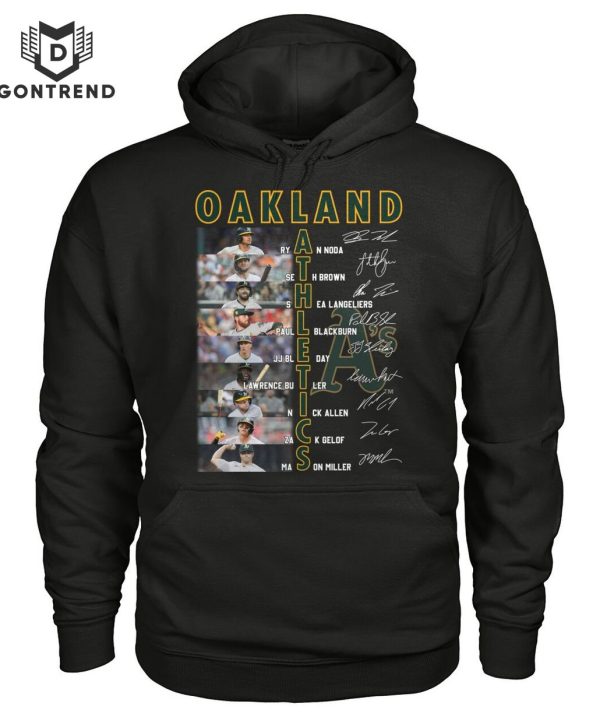 Oakland Athletics Basketball Team Signature Unisex T-Shirt