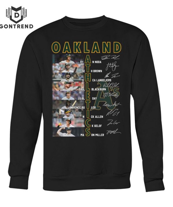 Oakland Athletics Basketball Team Signature Unisex T-Shirt