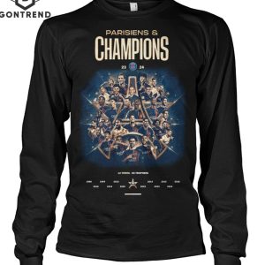 Parisiens Paris Saint-Germain Champions Unisex T-Shirt