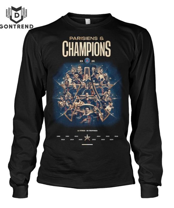 Parisiens Paris Saint-Germain Champions Unisex T-Shirt