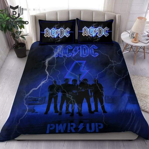 Personalized AC DC Pwr Up World Tour 2024 Bedding Set For Fan