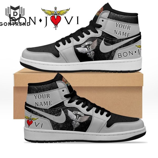 Personalized Bon Jovi Air Jordan 1 High Top