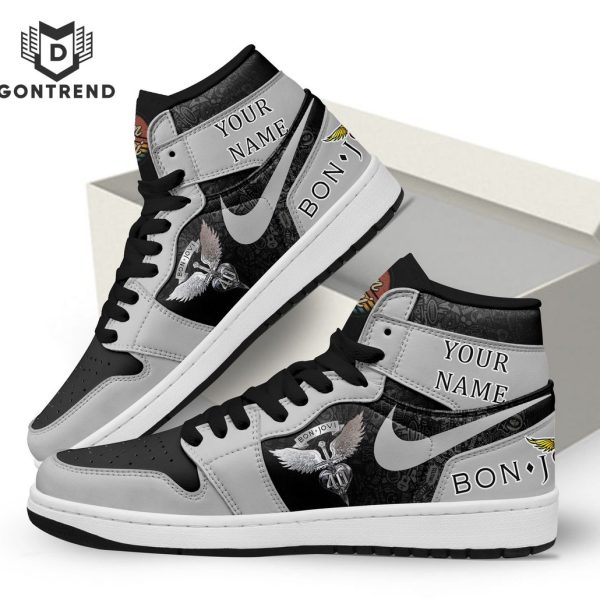 Personalized Bon Jovi Air Jordan 1 High Top