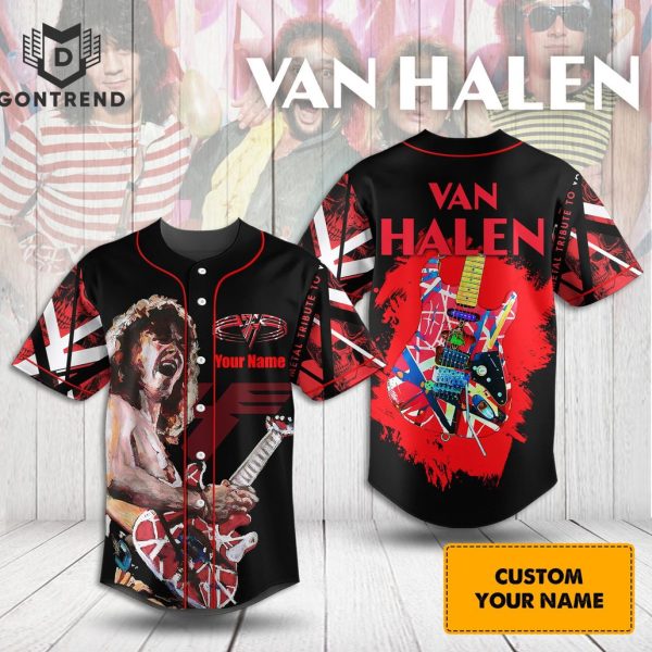 Personalized Van Halen Design Baseball Jersey