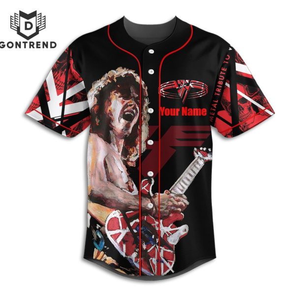 Personalized Van Halen Design Baseball Jersey