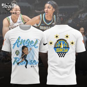 Chicago Sky Angel Reese Design White 3D T-Shirt