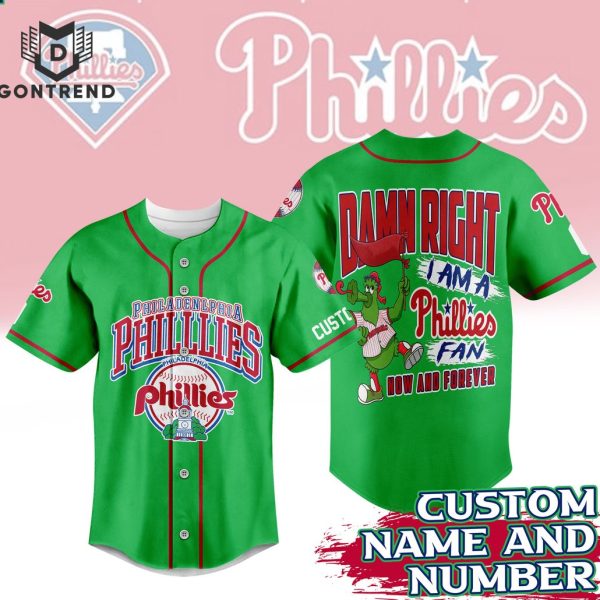 Philadelphia Phillies I Am A Phillies Fan Now And Forever Baseball Jersey