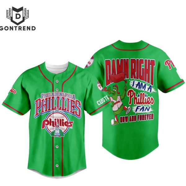 Philadelphia Phillies I Am A Phillies Fan Now And Forever Baseball Jersey