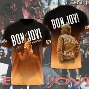 Bon Jovi Signature Forever Design 3D T-Shirt