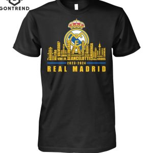 Real Madrid 2023-2024 Champions Unisex T-Shirt