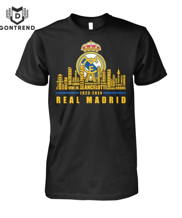 Real Madrid 2023-2024 Champions Unisex T-Shirt