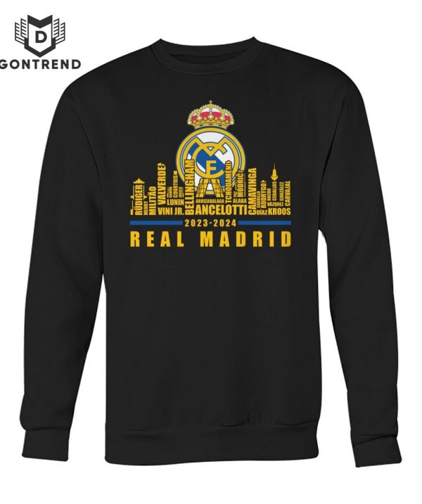 Real Madrid 2023-2024 Champions Unisex T-Shirt