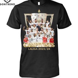 Real Madrid Campeones Laliga 2023 24 Unisex T-Shirt