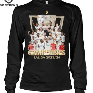 Real Madrid Campeones Laliga 2023 24 Unisex T-Shirt