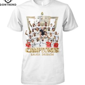 Real Madrid Campeones Laliga 2024 Unisex T-Shirt