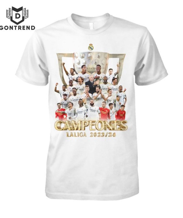 Real Madrid Campeones Laliga 2024 Unisex T-Shirt