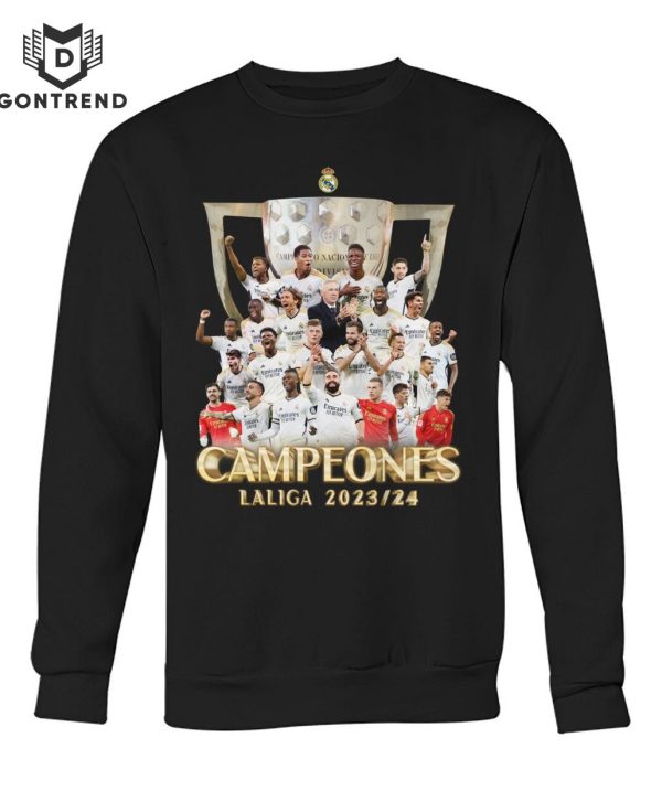 Real Madrid Campeones Laliga 2024 Unisex T-Shirt