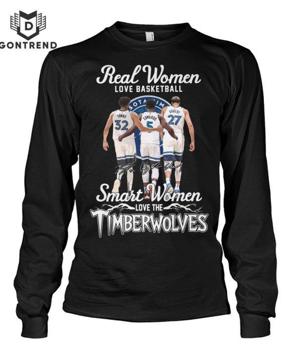 Real Women Love Basketball Smart Women Love The Minnesota Timberwolves Unisex T-Shirt