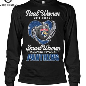 Real Women Love Hockey Smart Women Love The Florida Panthers Unisex T-Shirt