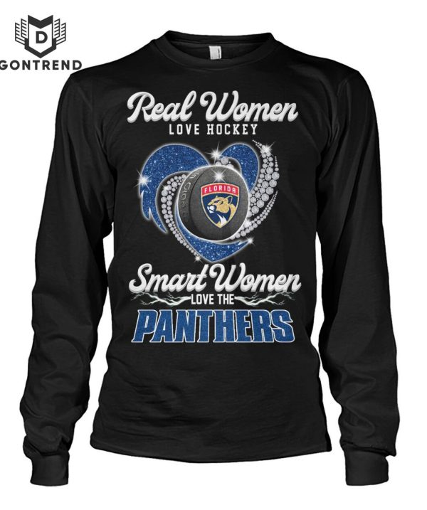 Real Women Love Hockey Smart Women Love The Florida Panthers Unisex T-Shirt