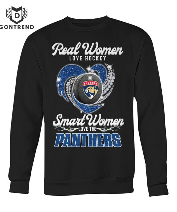 Real Women Love Hockey Smart Women Love The Florida Panthers Unisex T-Shirt