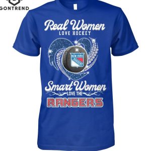 Real Women Love Hockey Smart Women Love The New York Rangers Unisex T-Shirt