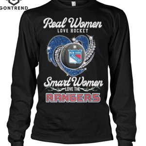 Real Women Love Hockey Smart Women Love The New York Rangers Unisex T-Shirt