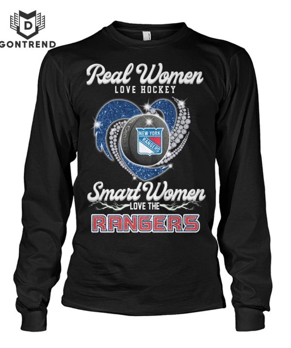 Real Women Love Hockey Smart Women Love The New York Rangers Unisex T-Shirt