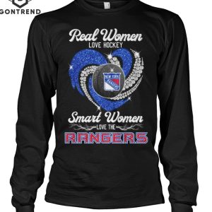 Real Women Love Hockey Smart Women Love The New York Rangers Unisex T-Shirt