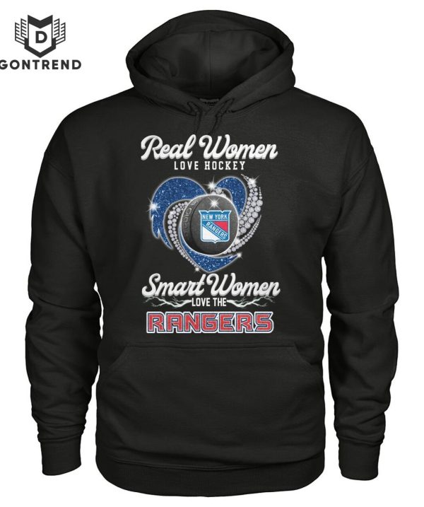 Real Women Love Hockey Smart Women Love The New York Rangers Unisex T-Shirt