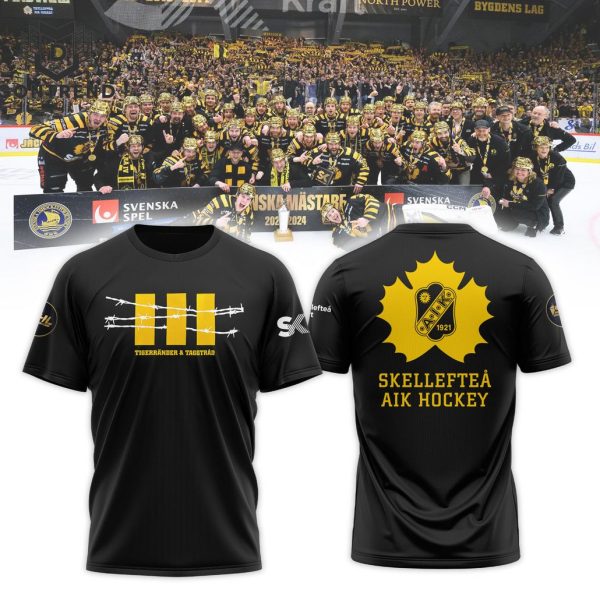 Skelleftea Aik Tigerrander & Taggtrad Design 3D T-Shirt