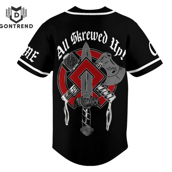 Skrewdriver All Skrewed Up Baseball Jersey